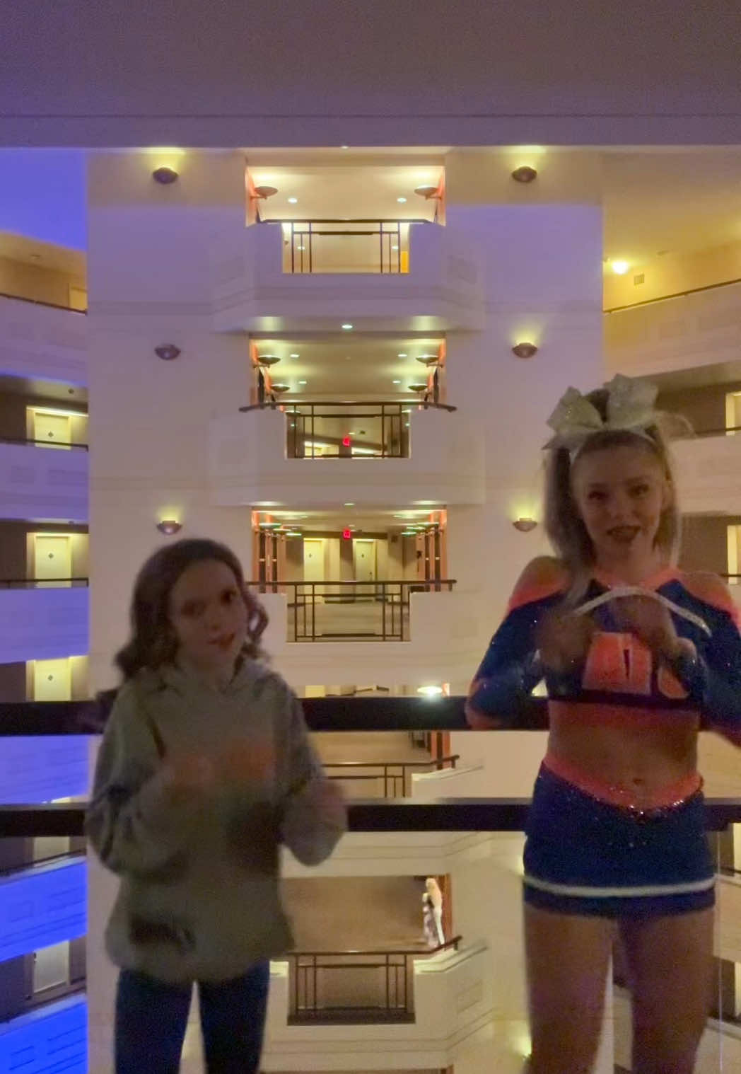 my fav cheerleader! #fakebody #infirsttt #triplethreatatheletics #3ta #im21 #dontbanme #cheer #hotel 