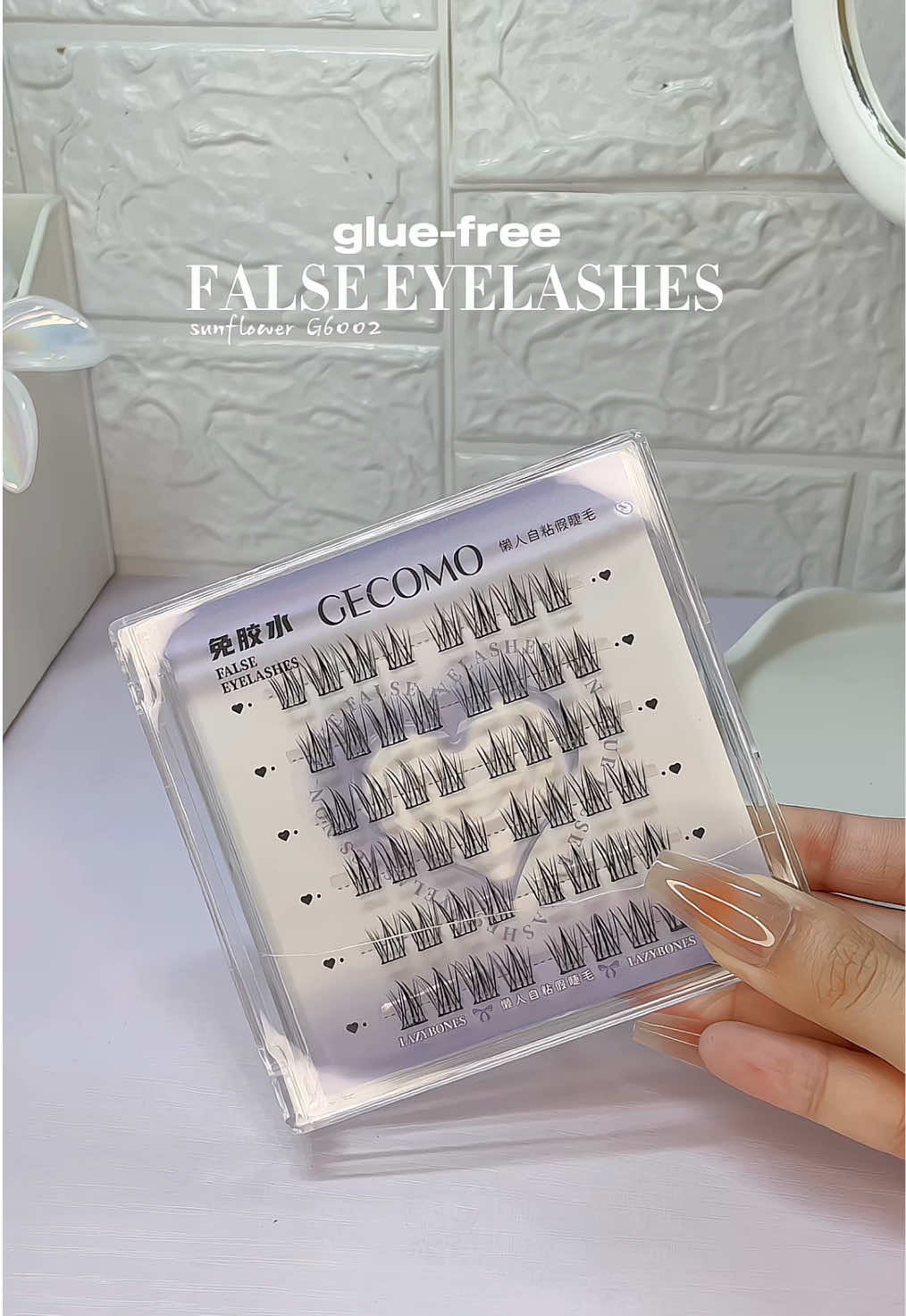looking for natural eyelashes? this one is for you! #gluefreeeylashes #noneedglueeyelashes #falseeyelashes #clusterlashes #lashesforbeginners #lashes #gecomoeyelash 