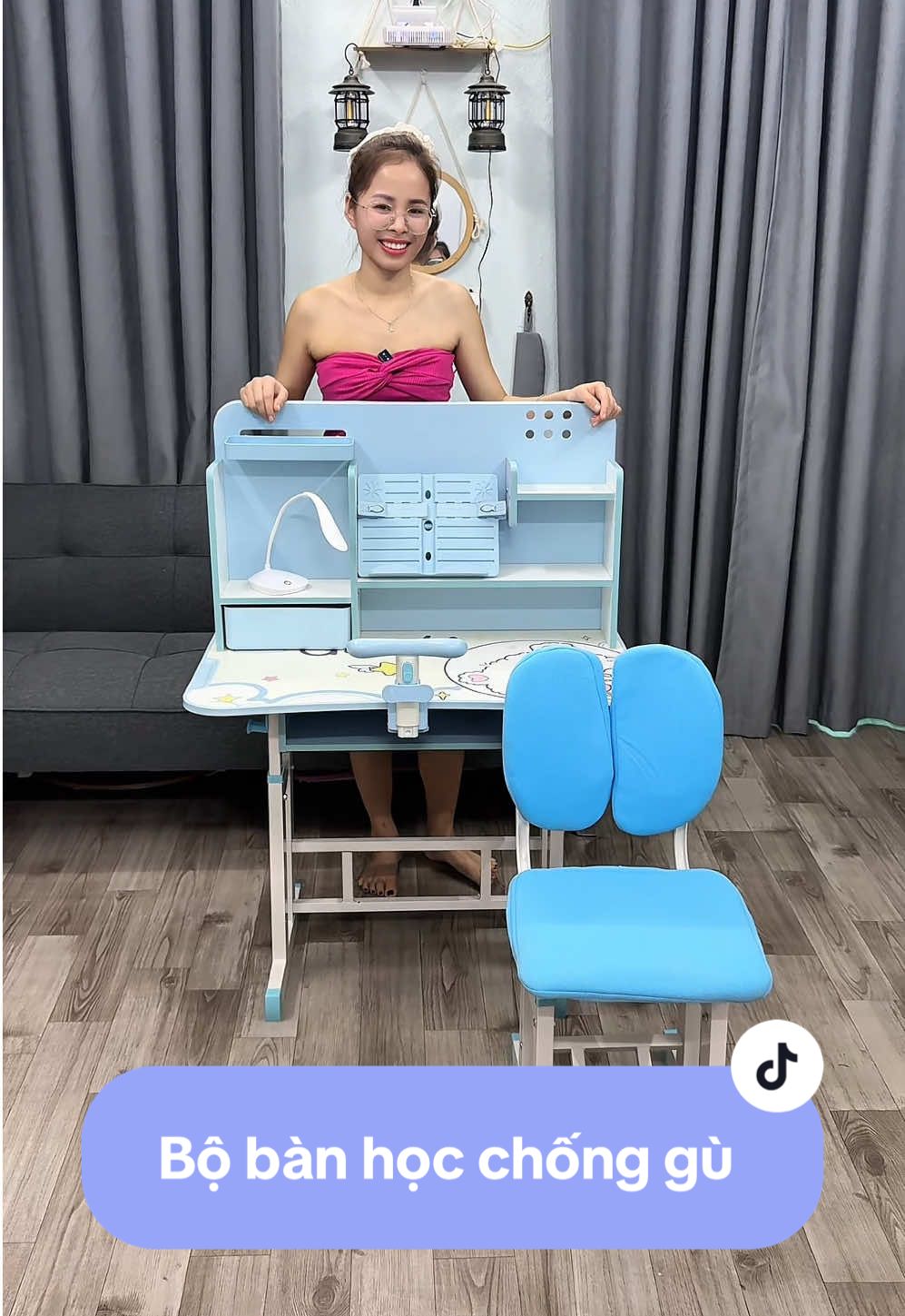 Bộ bàn học chống gù #xuhuongtiktok #bànhocchonggu #bànhocchongguchongcan 
