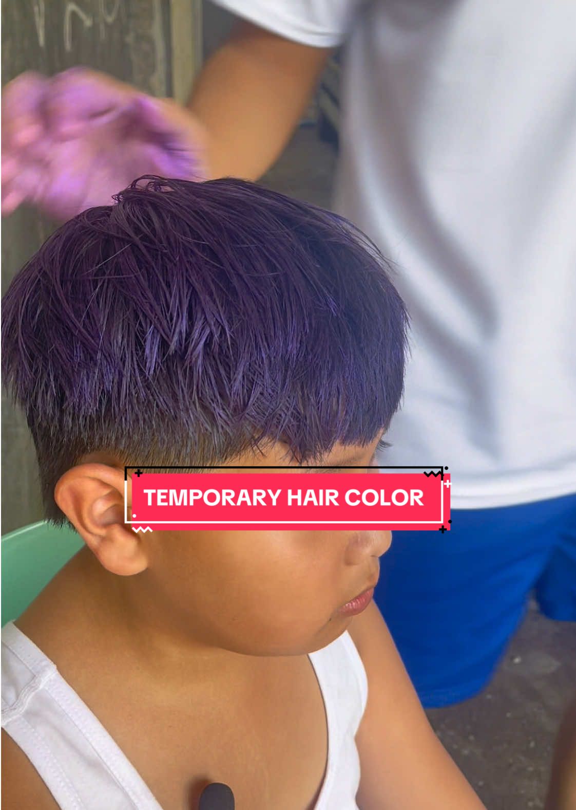 Replying to @laa yes pwede po sa bata itong temporary hair color. #hairwax #haircolor #temporaryhaircolor 