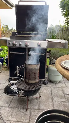 Getting ready to cook