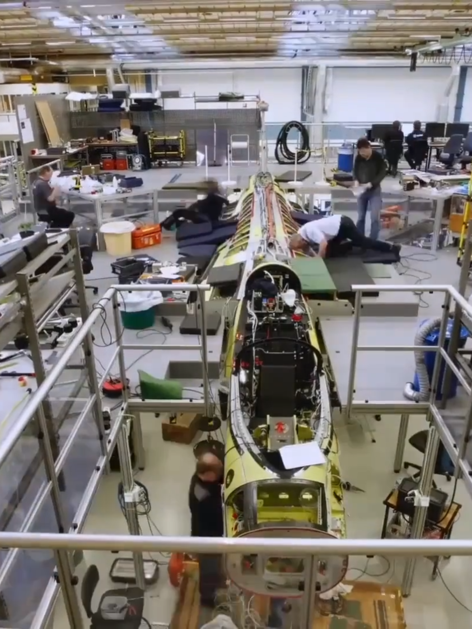 The JAS 39 Gripen E/F is the result of a collaboration between Sweden’s Saab and Brazil’s Embraer. With a Memorandum of Understanding signed in April 2023, both countries committed to deepening their partnership, particularly in areas such as the manufacturing and development of several aircraft including the Jas-39 E/F Gripen. Similar to the F-16 Block 70, the Gripen's production process relies on components sourced from various suppliers. Saab and Embraer are the key players in assembling the aircraft, with Embraer specifically responsible for manufacturing the aft fuselage section. These sub-assemblies are shipped to Sweden, where they undergo further work at multiple specialized stations within the facility. Each aircraft moves through the assembly line either wheeled or by careful lifting, transitioning from one expert station to another. This meticulous process continues until the aircraft is fully assembled and ready for the painting phase. The complete assembly of a Gripen E/F can take up to 18 months, including extensive testing of its installed systems. Full production of an individual unit can span 24 to 36 months. Every aircraft undergoes rigorous inspection and testing, including a full-thrust engine run, before its first test flight. With Colombia finalizing its deal for the Gripen and Thailand potentially following suit, Saab's Linköping facility is set to become busier than ever. As it takes on these new orders, the company will be working diligently to deliver fully tested and mission-ready aircraft within a significantly shorter timeframe. We like to acknowledge the Frame YouTube channel for the video. #saab #embraer #collaboration #jas39gripen #linköping #assemblyline #ManufacturingFacility #fypシ゚ #highlight #fypシ゚viral🖤tiktok #fyp #bonscueph
