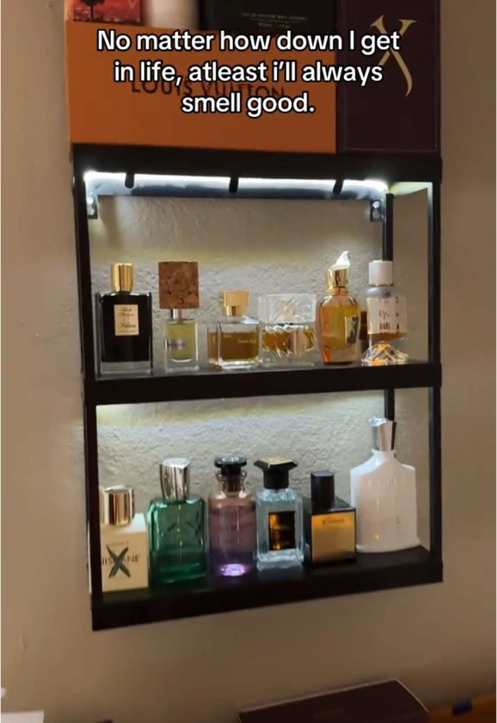 I will never smell bad. #fragrance #tok #cologne #parfum #edt #edp #maison #lv #mfk #xerjoff #miami #kilian #kerosene #creed #tomford #peach #smell #aroma #perfect