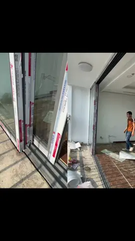 Cửa nhôm xingfa nhập khẩu hệ 93 lùa 4 cánh về một bên#xuhuwowsngtiktok2025 