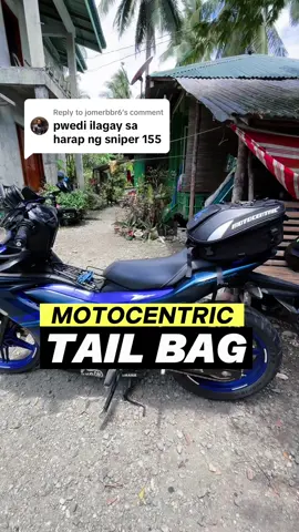 Replying to @jomerbbr6  Motocentric Bag - Built for Riders. Rain or shine, ride ready!   #motocentrictailbag #RiderEssentials #MotorcycleBag #MotovlogGear #Sniper155 #RiderSetup #MotorLife