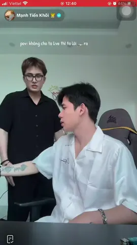 pov: không cho ta live thì ta lôi 🚬 ra@Trọngg Dươngg @Mạnh Tiến Khôi 🐯 #trongduong #manhtienkhoi 
