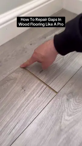 How To Repairs Wood Flooring Gaps Like A Pro #how #howto #DIY #flooring #vinyl #homeimprovement #fyp 