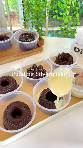 Pudding yang selalu jadi favorite keluargaku nih. Buat penggemar coklat wajib banget bikin yaa karena rasanya beneran enak banget. Save dulu resepnya jangan lupa bikin juga ya PUDDING SILVERQUEEN Bahan pudding cokelat: 🌱1bks agar2 plain 🌱1sdt bubuk jelly plain 🌱4-5sdm gula pasir 🌱2sdm cokelat bubuk 🌱700ml susu uht full cream 🌱100gr cokelat batang Bahan vla creamy: 🌱1butir kuning telur 🌱1sdm gula pasir 🌱1sdm maizena 🌱pasta vanilla secukupnya (jangan skip) 🌱250ml susu evaporasi 🌱250ml susu uht fullcream Topping: potongan cokelat silverqueen #puddingsilverqueen #puddingcoklat #dessert 