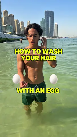How to wash hair with an egg 🫡 #looksmax #GlowUp #transformation #guide 