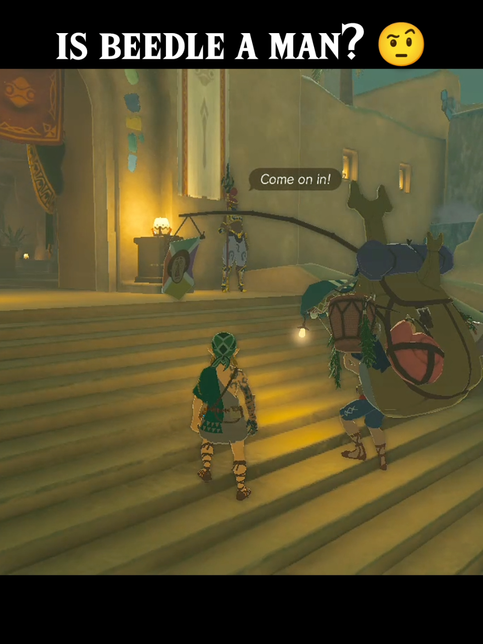 Bringing BEEDLE to Gerudo Town 🌵 #thelegendofzelda #tearsofthekingdom #totk #nintendo #gaming 