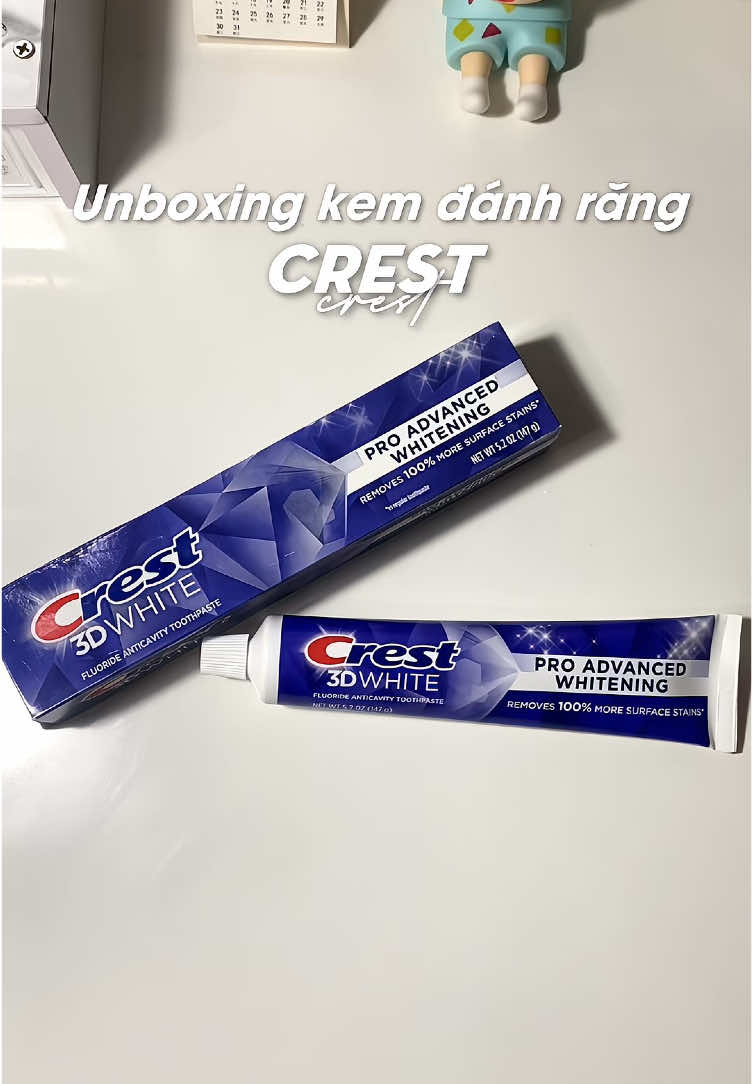 Dùng em này xong là không muốn dùng sang loại khác luôn á #crest #kemdanhrang #3dwhite #fyp #xh #xuhuong #unboxing #review #Lifestyle 