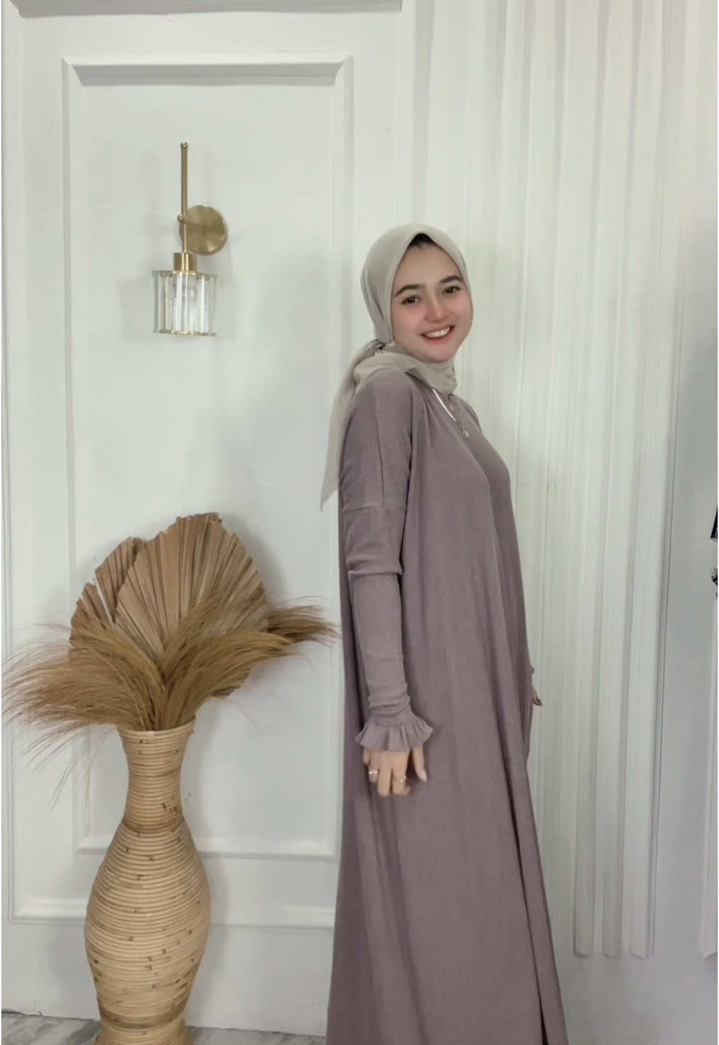 Mauve😍 #fyp #masyaallahtabarakkallah #knitpremium #ootdkekinian 