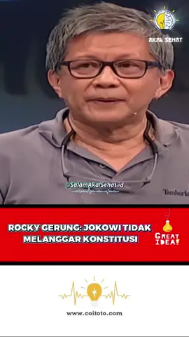 Rocky Gerung: Jokowi Tidak Melanggar Konstitusi.‼️ 🎥 sc_@rockygerung #filsafatpemikiran #rockygerung #dosen #akademisi #filsafat #filosofi #akalsehat #pengamatpolitik #politik #aktivis #reels #fyp #foryou #kaburajadulu #fansrocky #salamakalsehat #salamlogika