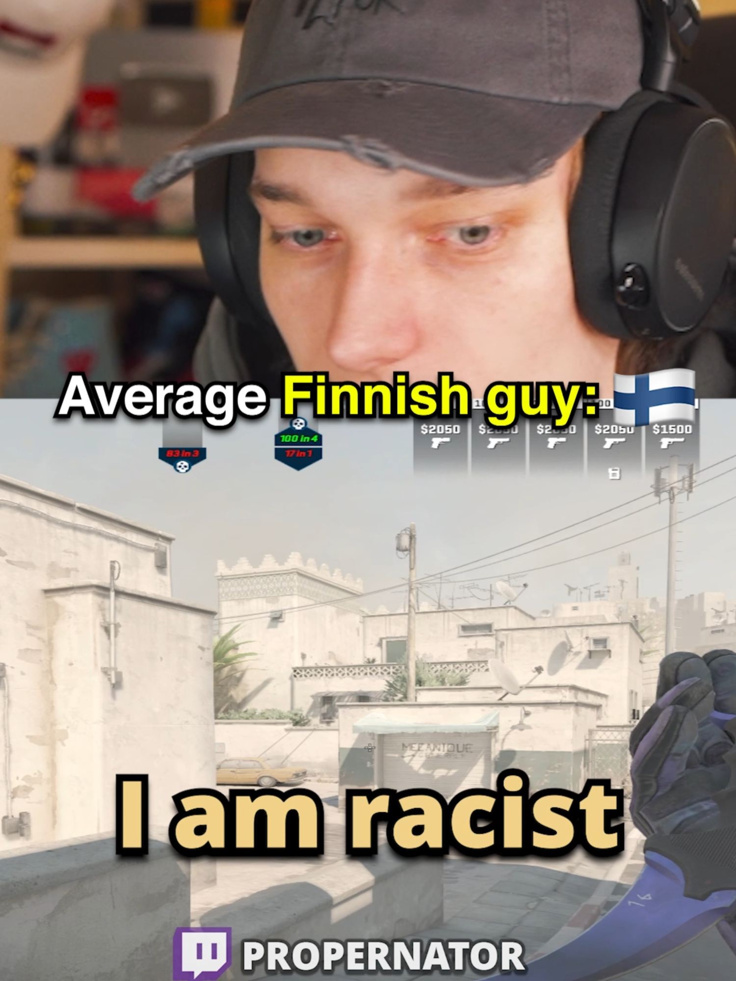 bro thinks he in a movie 😭 #gaming #twitch #fyp #cs2 #counterstrike #counterstrike2 #csgo