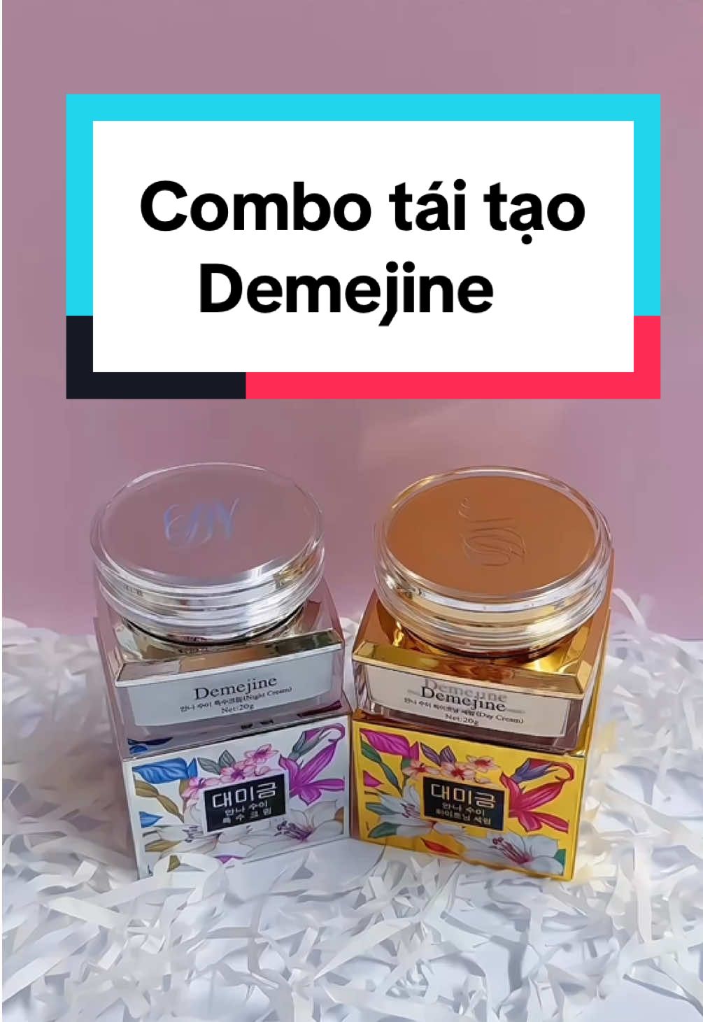 Combo #demejine tái tạo da 💕 Dưỡng trắng sáng mờ thâm #nhuybeautyquan12 