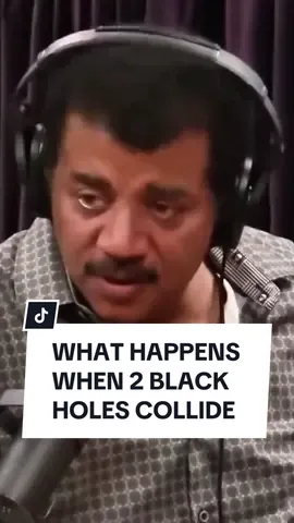 What would happen if two black holes collided? 🕳  - - - - #science #space #blackhole #universe #neildegrassetyson 