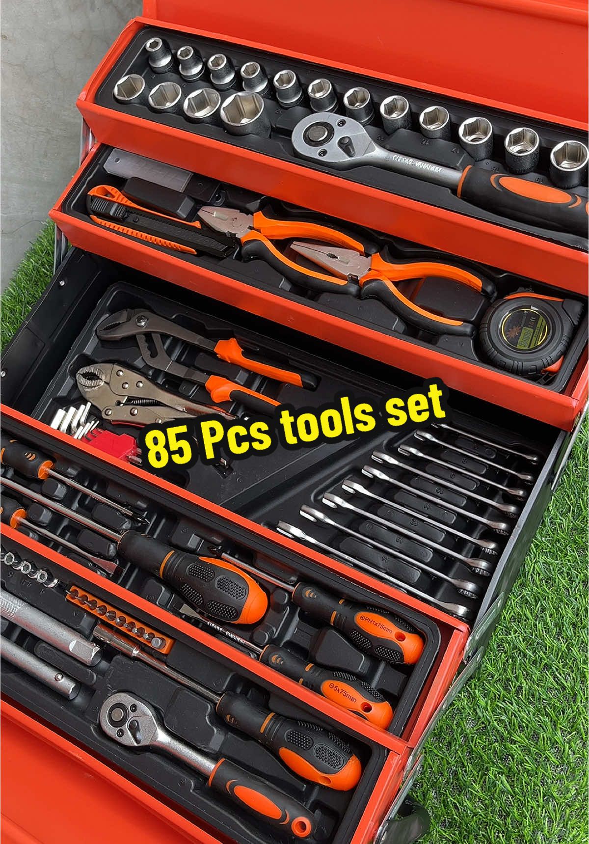 85 Pcs tools set! Wala ka ng hahanapin pa 🔥 #85pcstoolsset #toolboxset #toolboxfullset #tools #toolkit 