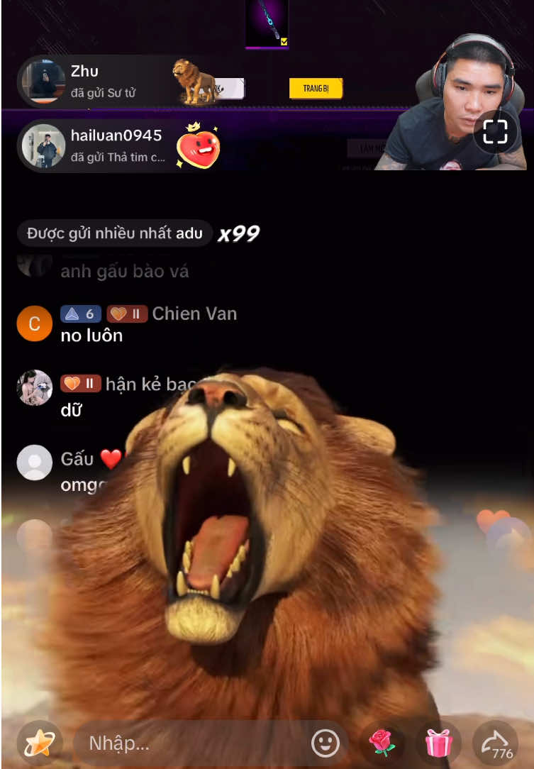 Bác gấu đc tặng sư tử🦁#bacgau 