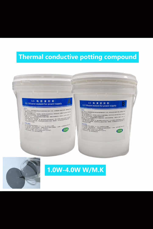 Thermal conductive potting compound Used for general electronic components, power modules and circuit board potting protection, as well as various electronic appliances Seals, such as the power supply of HID lamp module of automobile, the power supply of ignition system module of automobile, network transformer, etc.#pottingcompound #thermalpad #thermalgrease #thermalgel #factory #newenergy #leddriver 