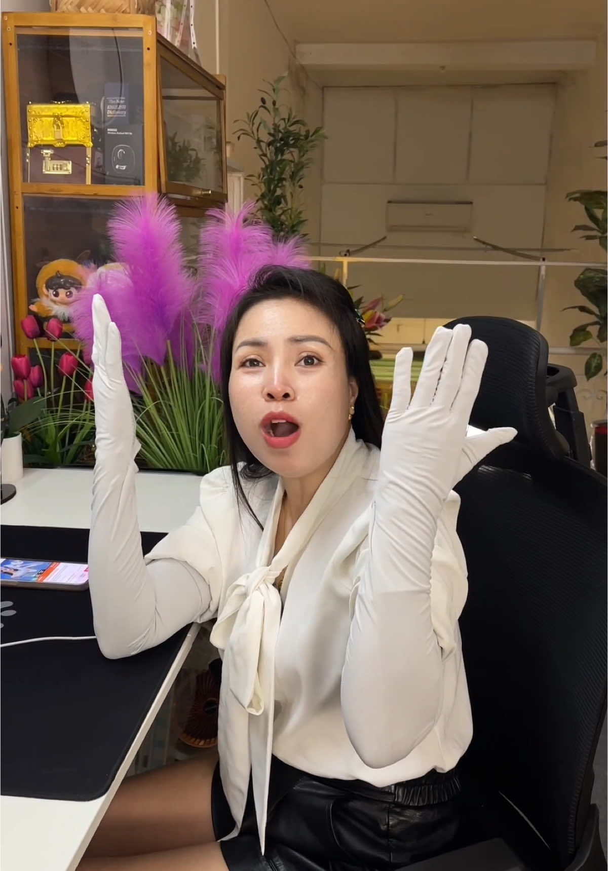 Găng tay chống nắng #gangtaychongnang #gangtay #hahienhoa1 #xuhuong 
