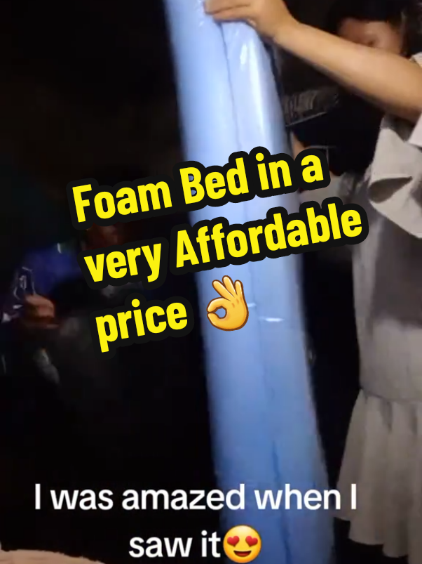 Foam Bed in a very affordable price 👌 😌  Just click the yellow basket to order 🛍 #foam #foambed #foammattress 