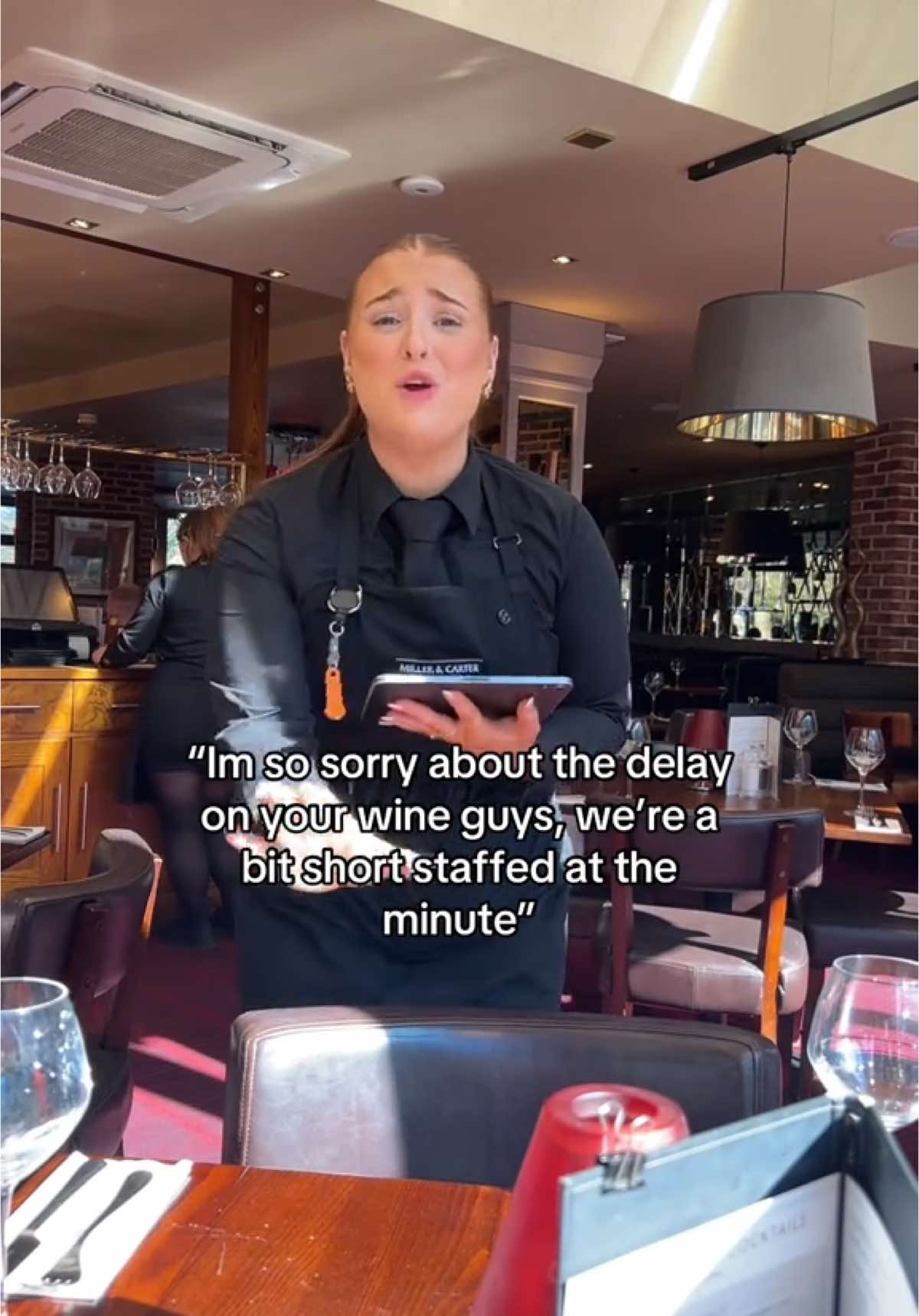 Our bad… #hospitality #restaurant #server #bar #bartender #steak #small #fyp #waiters #waitress #wine 