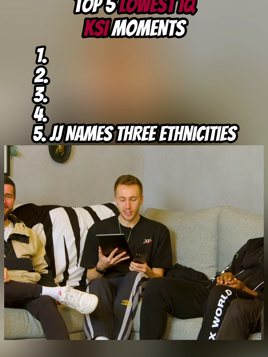 KSI can be so funny sometimes 😂 #ksi #jjolatunji #sidemen #w2s #miniminter #behzinga #vikkstar123 #tobjizzle #fyp #xybca 