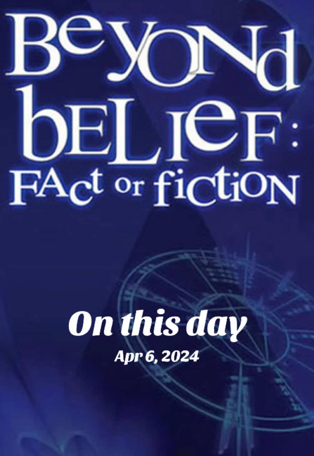 You won’t believe this…but you might. #fyp #onthisday #beyondbelief #show #fact #fiction #wemadeitup #jonathanfrakes #startrek #throwback #list #dumb #bits 