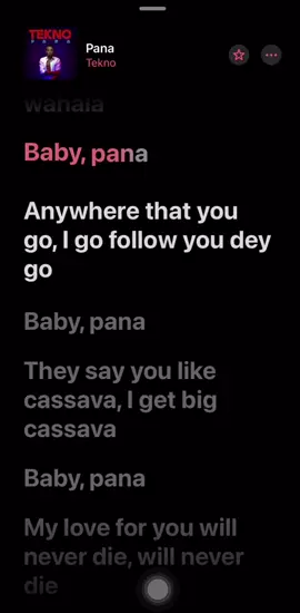Tekno- Pana Lyrics Video. #tekno #pana #teknopana #nigeriantiktok🇳🇬 #ghanatiktok🇬🇭 #fy #fypシ #explore #virallyrics #thelyricsworld_ #audios #trendingvideo #viral_video #applemusic #satiktok🇿🇦 #uktiktok🇬🇧uk #afrobeats #afrobeat 