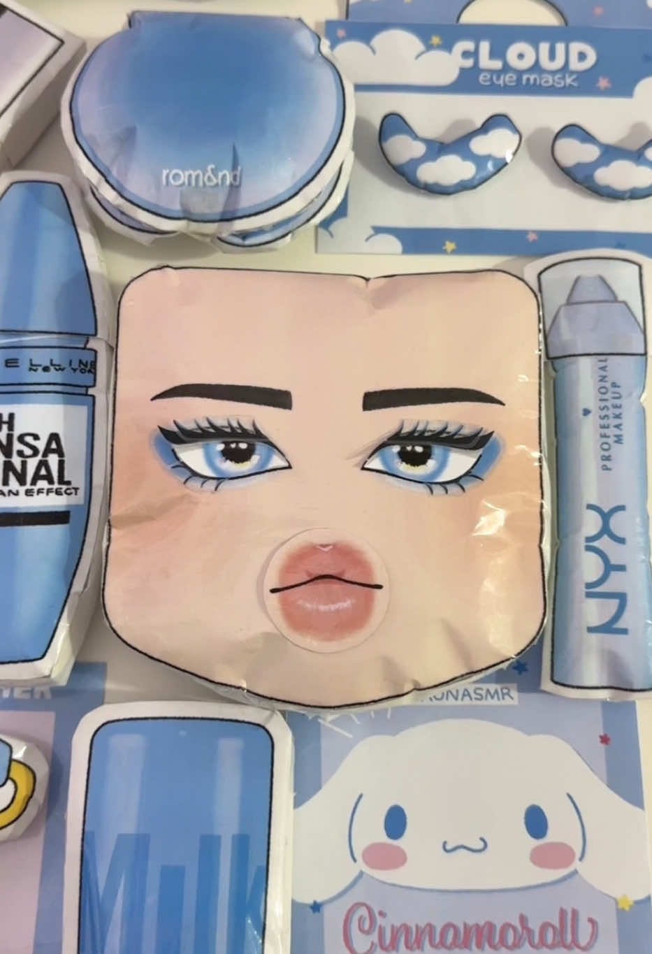 #roblox #asmr #makeup #skincare #satisfying #squishy #paperdiy #papercraft 