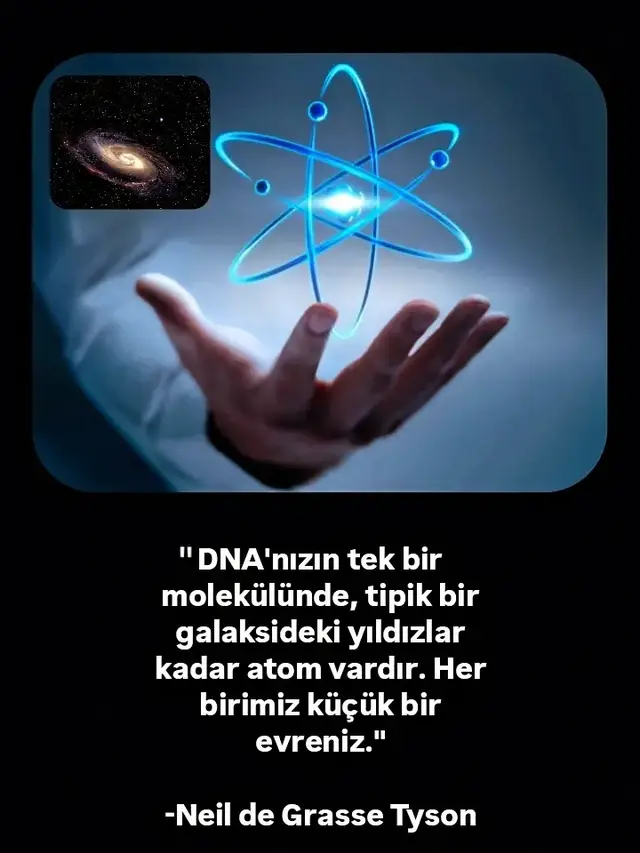 Küçük evren insan.