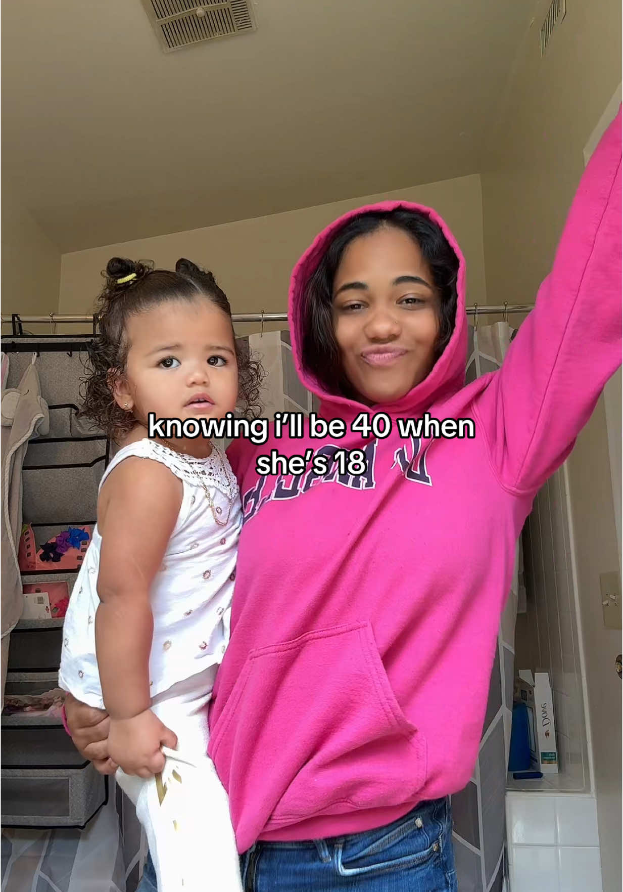 23 years apart 😅 #baby #babyfever #babytok #firsttimemom #momlife #momanddaughter #funny 
