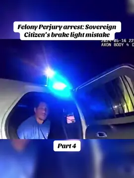 Felony Perjury arrest: Sovereign Citizen’s brake light mistake #cops #police #copsusa🚔🇺🇸 #policeofficer #foryou 