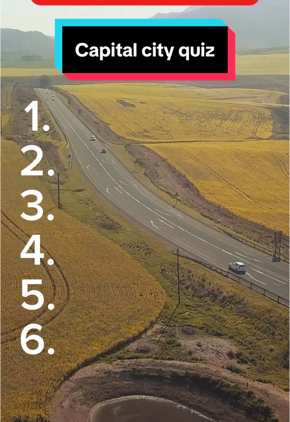 Can you get 6/6 on this capital city quiz? #quiztime #trivia #quizchallenge #geography 