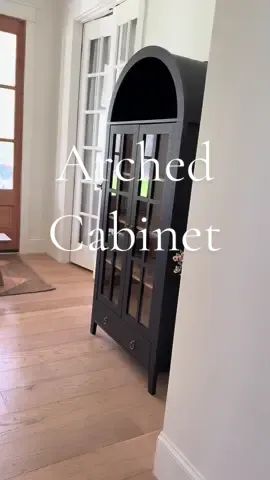 The most beautiful arched cabinet is on tiktok shop! Shop more color options below!#farmhouse #furniture #cabinet #farmhousedecor #decor #bookshelf #design 