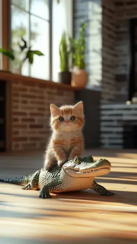 Bought a crocodile for my kitten. #crocodile #kitten #kittensoftiktok #kittens #foryou #foryoupage #fy #fyp #fypage #fypシ゚viral #viraltiktok #PetsOfTikTok #cat #cats #catsoftiktok 
