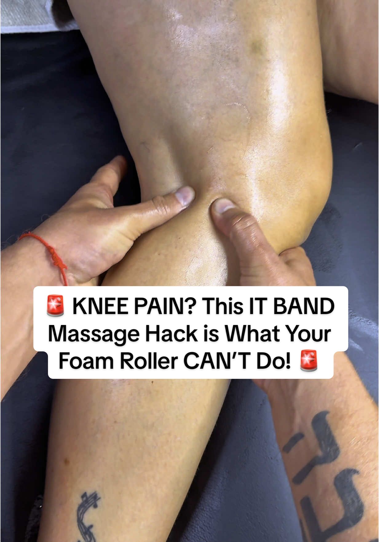 🚨 KNEE PAIN? This IT BAND Massage Hack is What Your Foam Roller CAN’T Do! 🚨 😫 Struggling with sharp pain on the outside of your knee? Feel like your kneecap is being pulled sideways when you walk, run, or squat? The culprit might not be your knee at all—it’s your tight IT band and hip imbalance. And guess what? Foam rolling isn’t enough. It takes precise kinesiology massage + fascia release to finally break the pain loop! 💥 Here’s what this massage protocol does: ✅ Releases the IT Band without bruising or over-compressing ✅ Targets the TFL, glutes & quads to take pressure off the knee ✅ Rebalances the muscles pulling the knee out of alignment ✅ Stimulates circulation + recovery using red vitamin-infused oil ✅ Helps you move pain-free without relying on braces or meds 📖 Description: The IT band doesn’t “stretch”—it locks from surrounding muscle imbalance. Kinesiology massage identifies and releases the REAL source of knee pain, especially for athletes, runners, active parents, and anyone stuck behind a desk. You don’t need injections. You need intelligent bodywork. 📅 Book now for your 75-minute kinesiology massage session—includes red light therapy + vitamin oil for deep recovery. 🔥 Hashtag Storm: #KneePainRelief #ITBandRelease #MassageFix #KinesiologyWorks #NoMoreKneePain #DeepTissueRelief #RunnerKneeFix #MassageThatHeals #FoamRollerDidntWork #RedOilTherapy #NaturalRecovery #LegPainGone #HipToKneeBalance #MobilityRestored #PainFreeLegs #SportsRecoveryMassage #StretchSmarter #MuscleRebalance #InjuryPrevention #TightITBandSolution #kneepain #knees #kneeinjury #kneepainrelief #plantarfasciitis #plantar #itband 