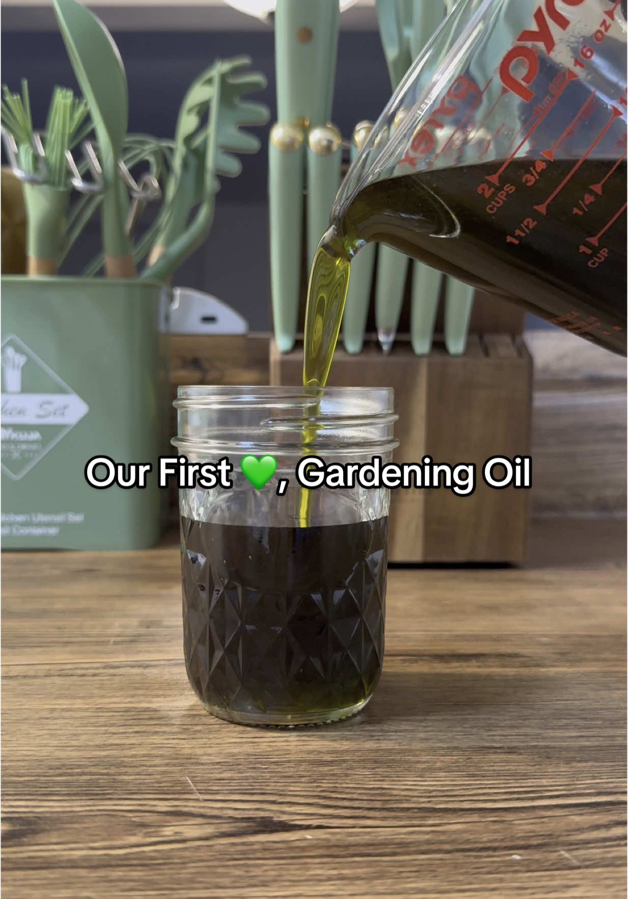 From garden to gold.This is what slow, intentional infusion looks like. Before: pure. After: powerful. Every drop is packed with herbs, healing, and high vibrations. 🥰 #gardening #oil #garden #herbal #gardentok #gardenproject #gardening101 