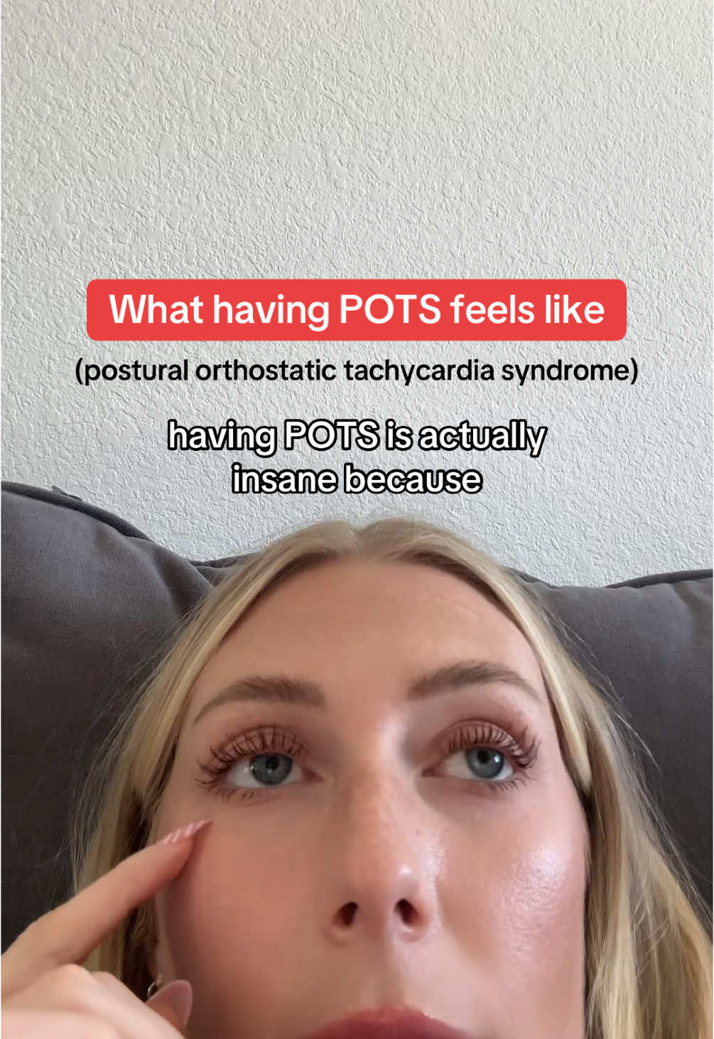 feels like a level 10 hangover #potssyndrome #potsawareness #posturalorthostatictachycardiasyndrome 