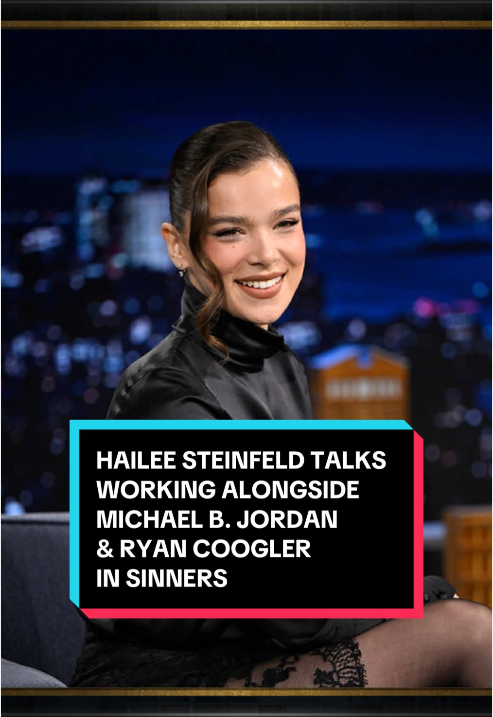 @Hailee Steinfeld talks working alongside Michael B. Jordan and Ryan Coogler in Sinners! #FallonTonight #TonightShow #HaileeSteinfeld #MichaelBJordan #RyanCoogler #SinnersMovie #JimmyFallon 