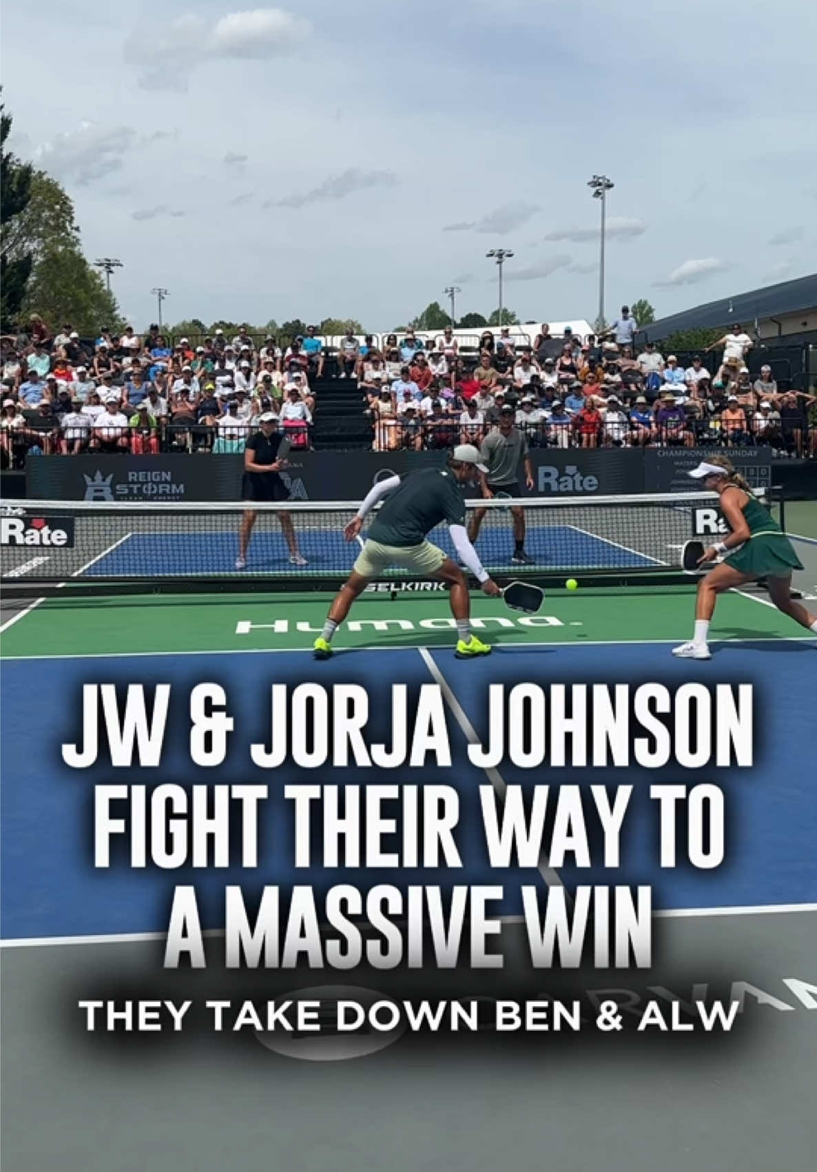 MIXED DOUBLES : MATCH HIGHLIGHTS JW and Jorja Johnson put together an incredible performance to get a win over Ben Johns and Anna Leigh Waters 😳‼️ Final Score: 8-11 / 11-7 / 11-6 / 3-11 / 11-8