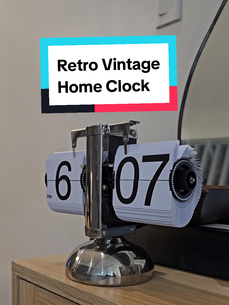 clock po ito hindi score board!  hehe palitan mo na ung traditional wall clock niyo  ang aesthetic ng Retro Vintage Clock na ito #vintage #retroclock #flipclock #clock 