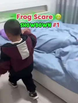 Curious kids has no fear on anything 🤣. #Kids, #Prank, #Parents, #Scare, #Frog, #Reaction, #Global, #ForYou, #Laugh.