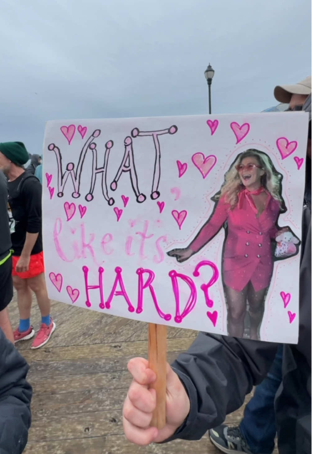 The best part about organized races has to be the signs #halfmarathon #marathonsigns 