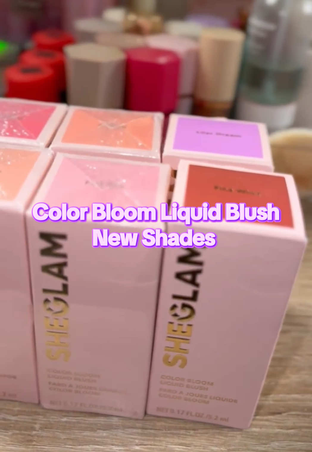 Nuevos colores de rubor 😍 ¿Usarías el lila?  @SHEGLAM  #sheglam #sheglamblush #sheglamliquidfam 