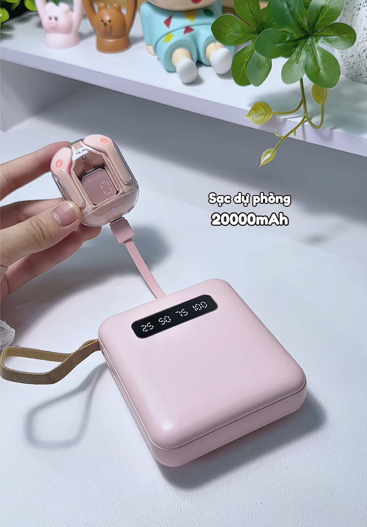 Sạc dự phòng 20000mah tiện lợi xinh xắn #sacduphong #sacduphong20000mah #xuhuong #xuhuongtiktok #mebimxaykenh #mebimsua 