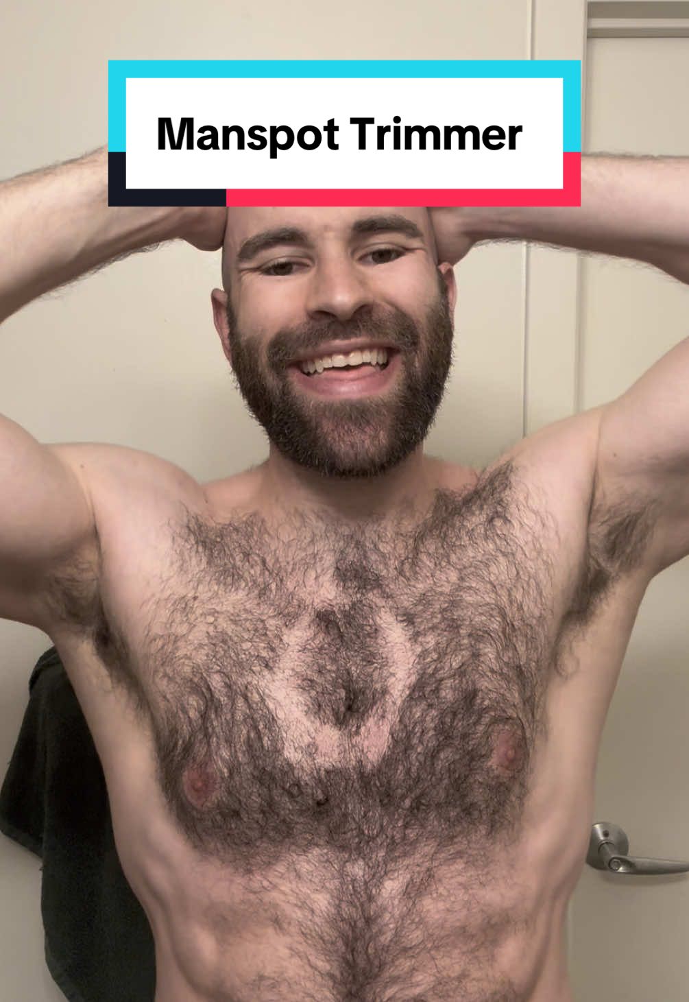 Can I shave a smiley face into my chest with Manspot Trimmer??? #manspot #trimmer #shaving #shave #chesthair #hair #bald #beard 