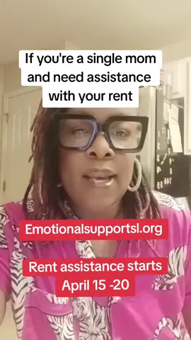 If you're a single mom and need assistance  with your rent Emotionalsupportsl.org  #fyp #singlemom #rent 
