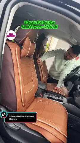 @freedealingmall #carseatcover #luxury #autoaccessories #universalfit 5 Seats Full Set Car Seat Covers, Waterproof Luxury Leather Cushion Protectors, 40/60 Split Front and Rear Bench Seat, Auto Accessories, Universal Fit for Nissan /Honda /Civic / CRV /Hrv /Kia /Sorento /Toyota /Corolla /4Runner /Camry/ Tacoma #springtok #TikTokShopSpringGlowUp #springsale #TikTokShop #tiktokmademebuyit #creatorsearchinsights #foryoupage #viralvideo #giftideas #freeshipping #flashsale 