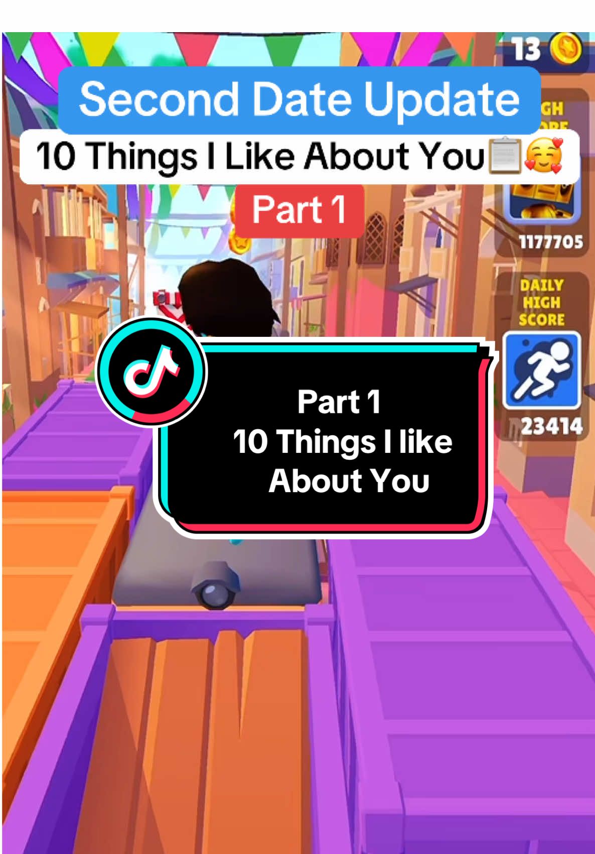 10 things I like about you📋🥰 #seconddate #seconddateupdate #phonecall #brookeandjubal #funnyy #storytimes  